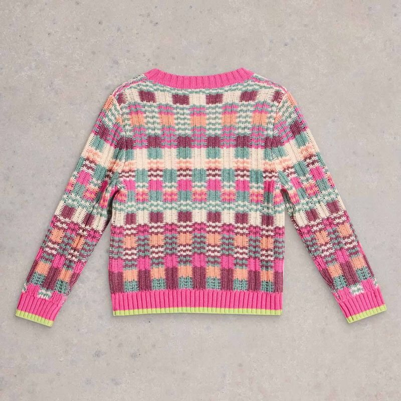 White Stuff Checkerboard Jumper image number 1